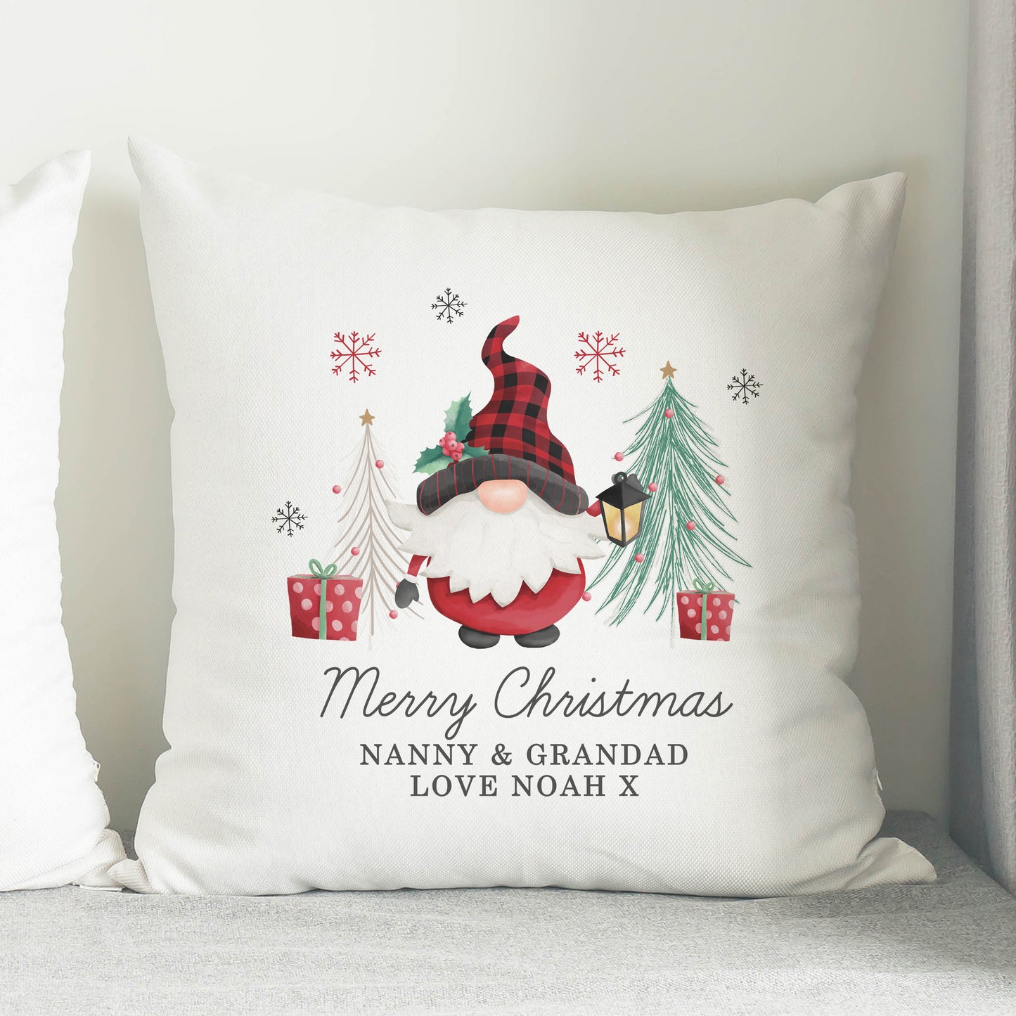 Personalised Gonk Christmas Cushion - MK&JD Gifts