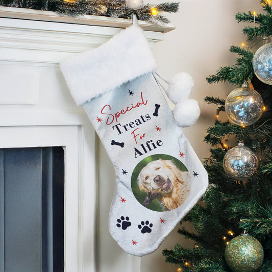 Personalised Photo Upload Dog Christmas Stocking - MK&JD Gifts