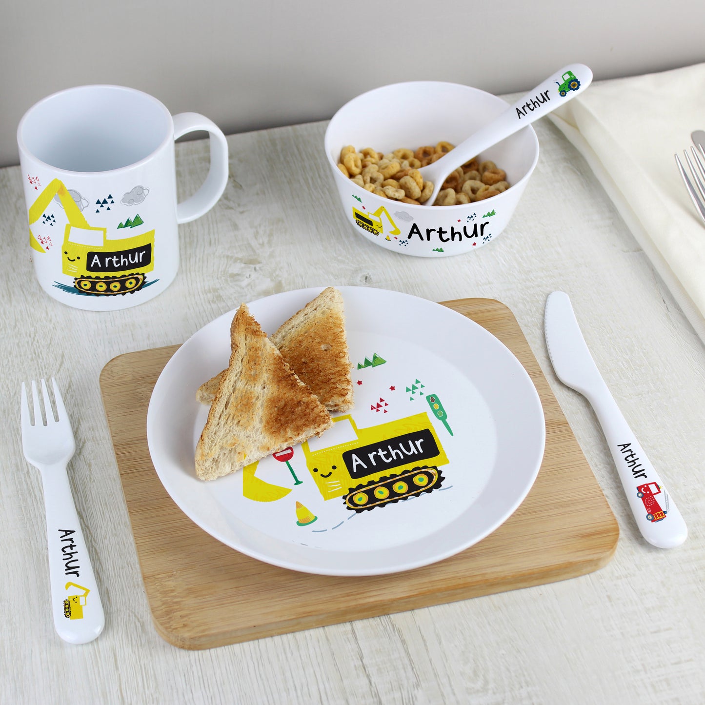 Personalised Vehicles Plastic Cutlery - MK&JD Gifts