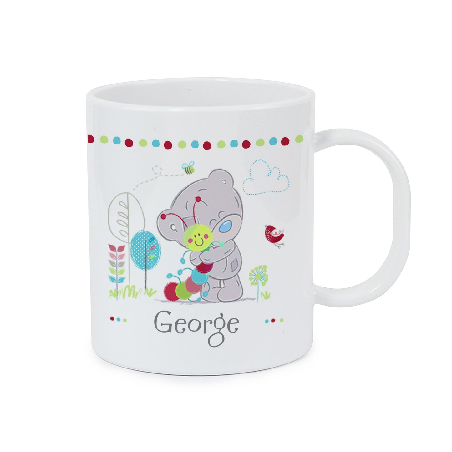 Personalised Tiny Tatty Teddy Cuddle Bug Plastic Mug - MK&JD Gifts