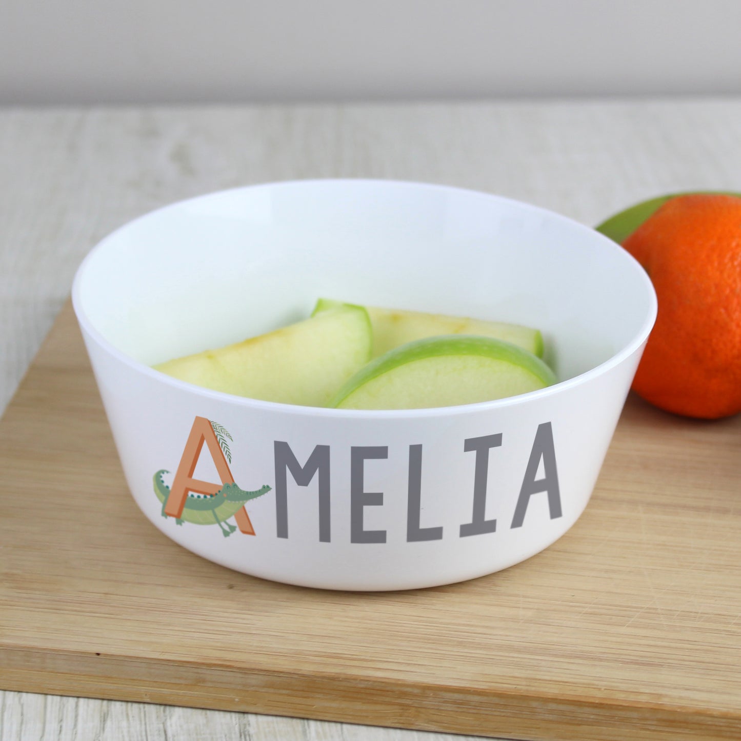 Personalised Animal Alphabet Plastic Bowl - MK&JD Gifts