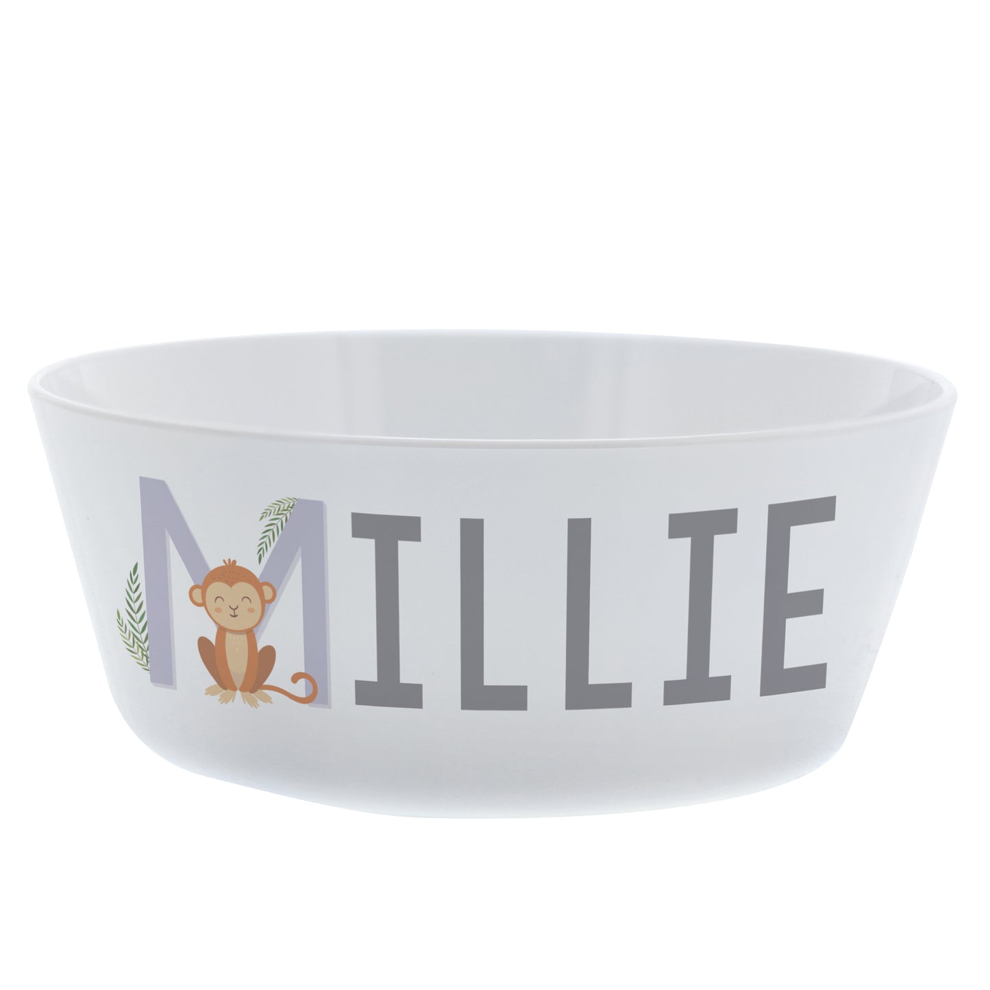 Personalised Animal Alphabet Plastic Bowl - MK&JD Gifts