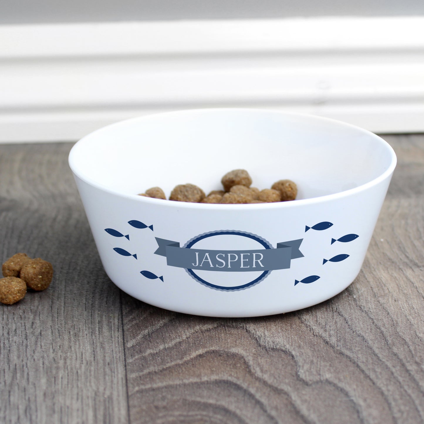 Personalised Fish Plastic Cat Bowl - MK&JD Gifts