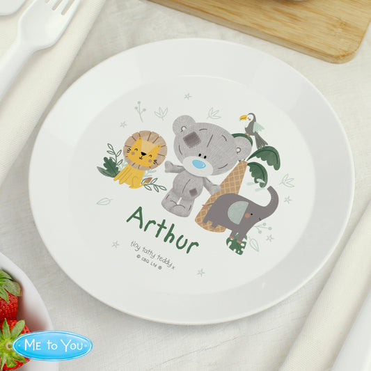 Personalised Tiny Tatty Teddy Jungle Animals Plate - MK&JD Gifts