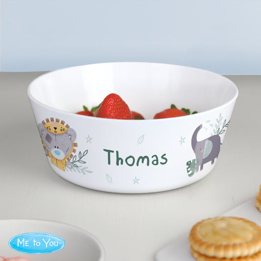 Personalised Tiny Tatty Teddy Jungle Animals Plastic Bowl - MK&JD Gifts