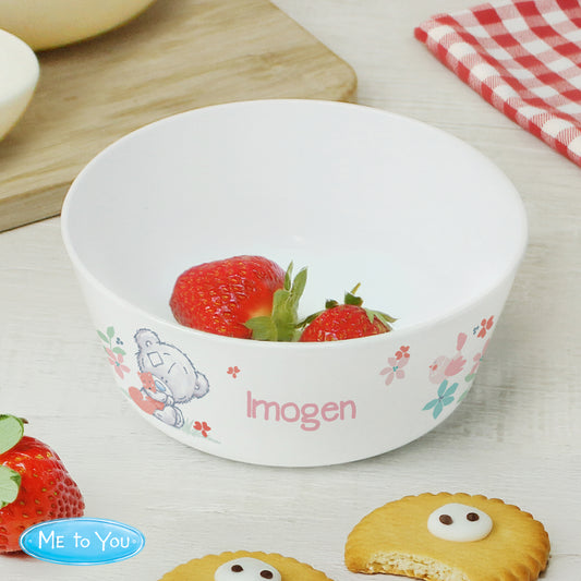 Personalised Tiny Tatty Teddy Woodland Animal Plastic Bowl - MK&JD Gifts