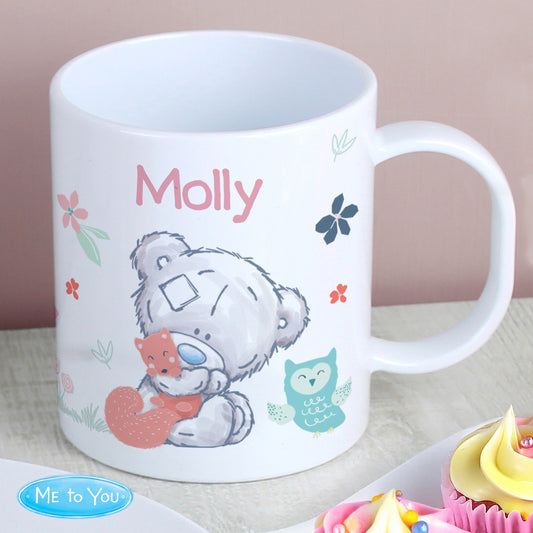 Personalised Tiny Tatty Teddy Woodland Animal Plastic Mug - MK&JD Gifts