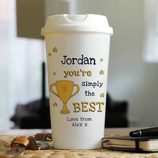 Personalised Simply The Best Travel Mug - MK&JD Gifts