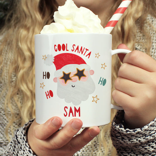 Personalised Cool Santa Plastic Mug - MK&JD Gifts