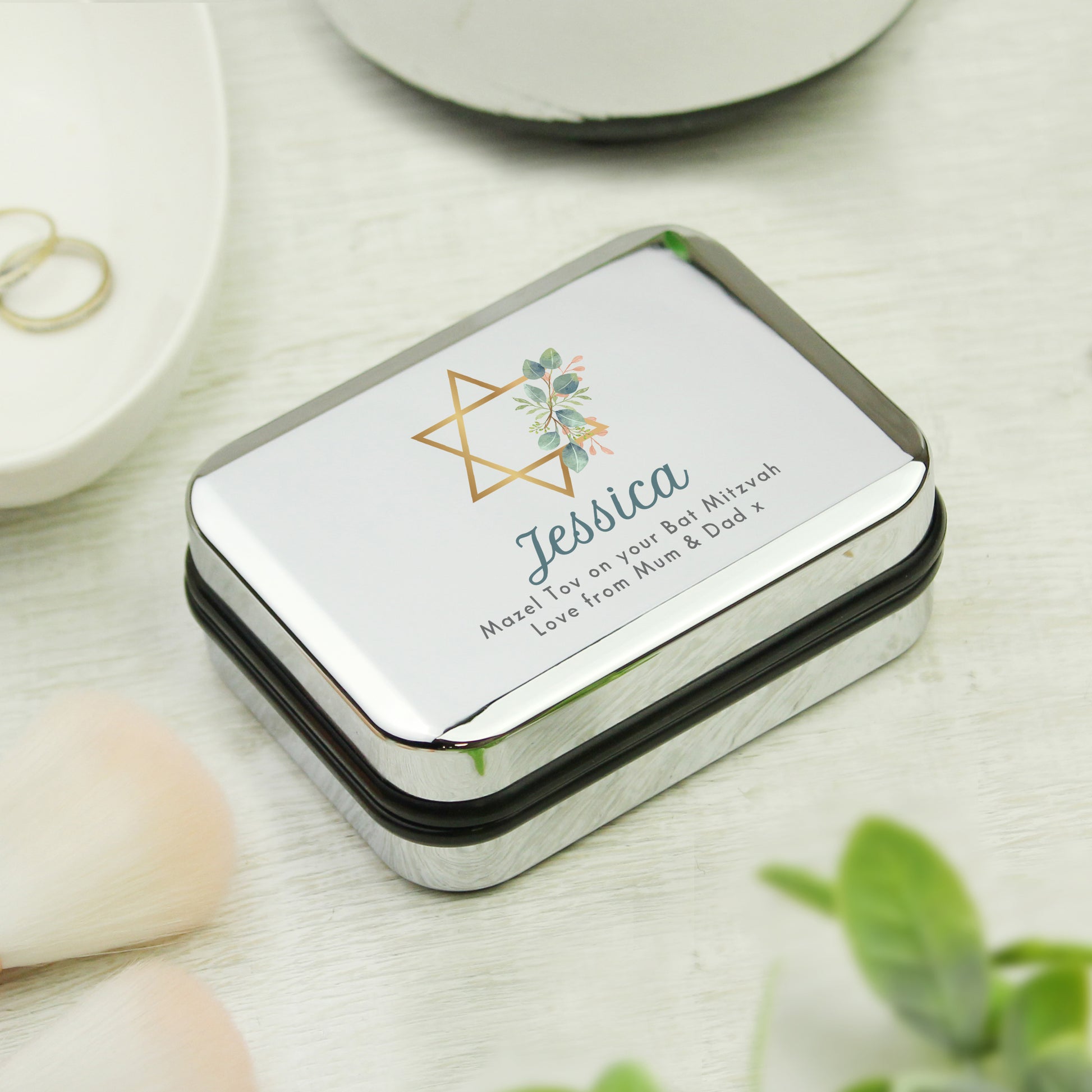 Personalised Bat Mitzvah Necklace Gift Box - MK&JD Gifts