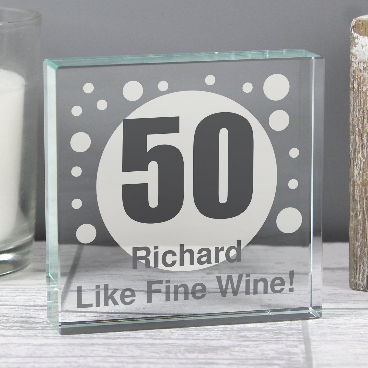 Personalised Spots Age Crystal Token - MK&JD Gifts