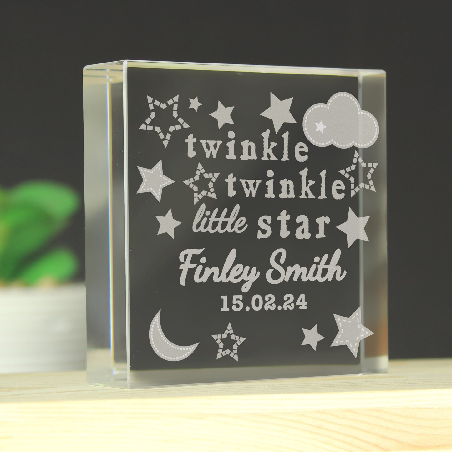 Personalised Twinkle Twinkle Crystal Token - MK&JD Gifts