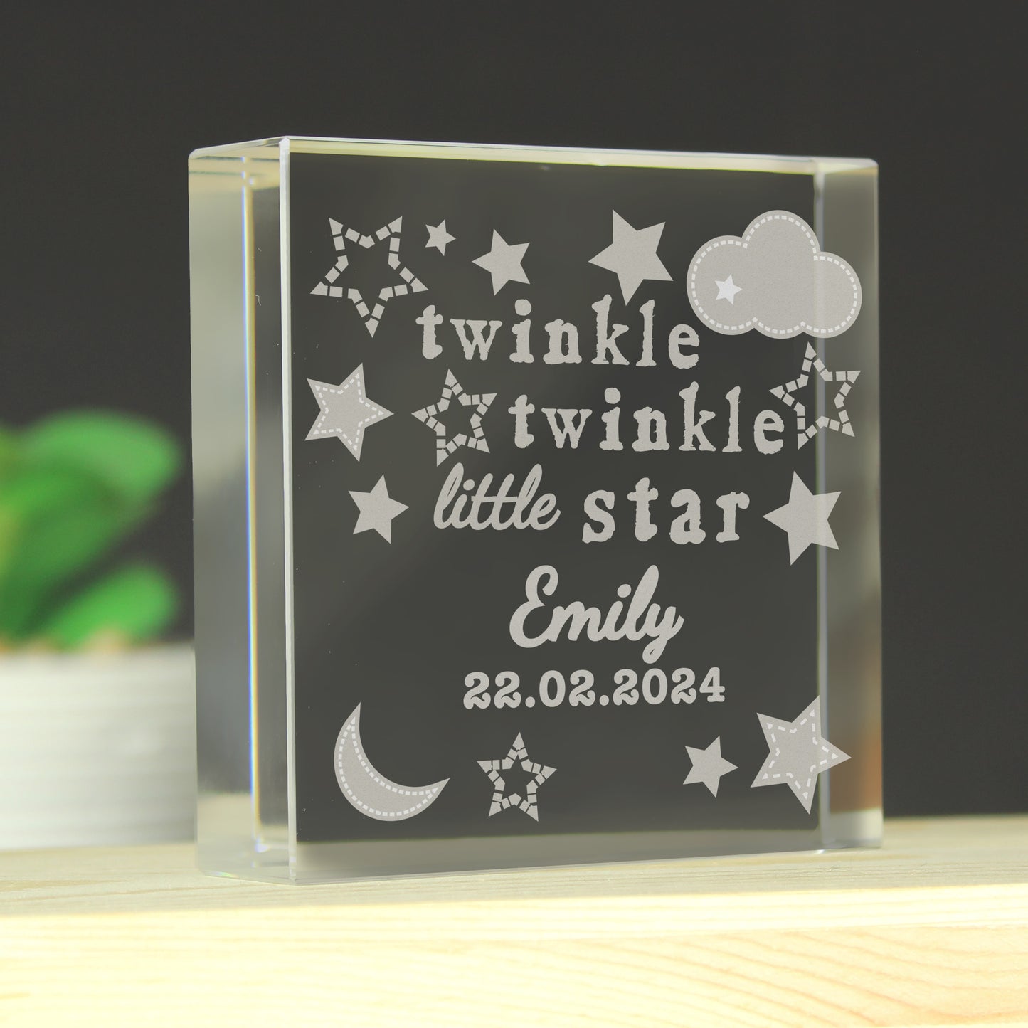 Personalised Twinkle Twinkle Crystal Token - MK&JD Gifts