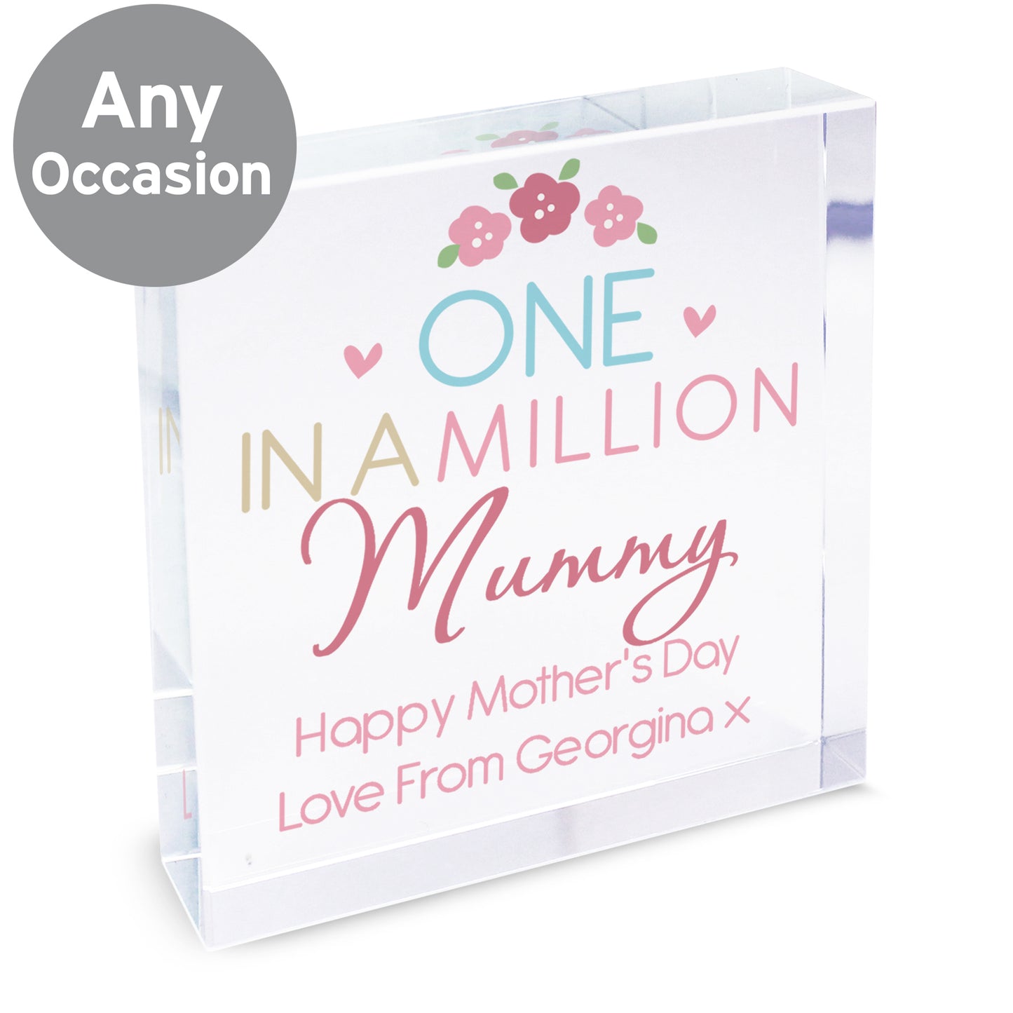Personalised One in a Million Crystal Token - MK&JD Gifts