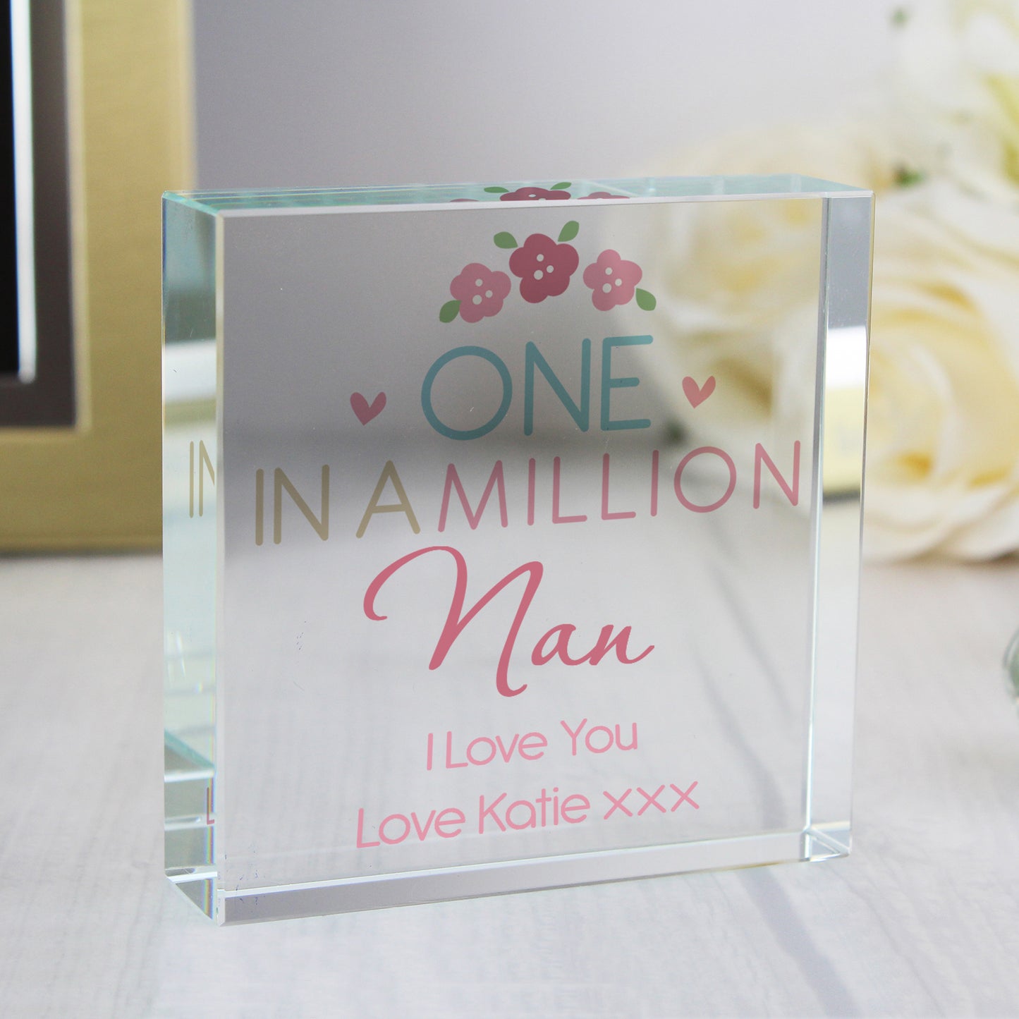 Personalised One in a Million Crystal Token - MK&JD Gifts