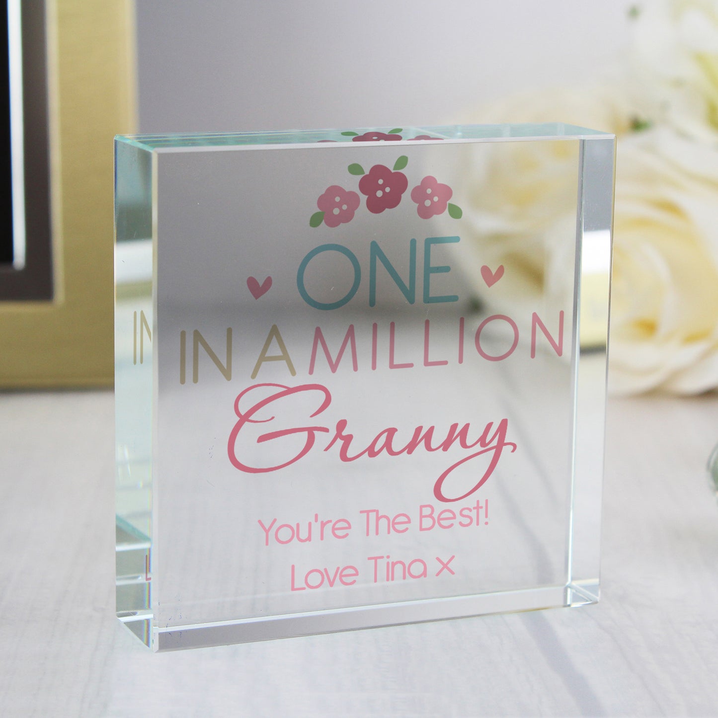 Personalised One in a Million Crystal Token - MK&JD Gifts
