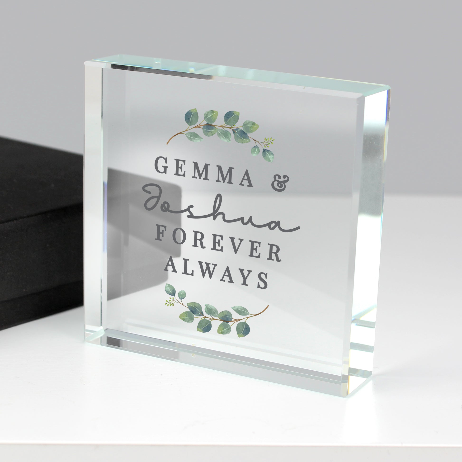 Personalised Botanical Crystal Token - MK&JD Gifts