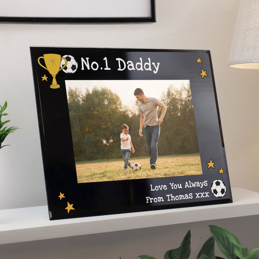 Personalised Simply The Best 5x7 Landscape Black Glass Photo Frame - MK&JD Gifts