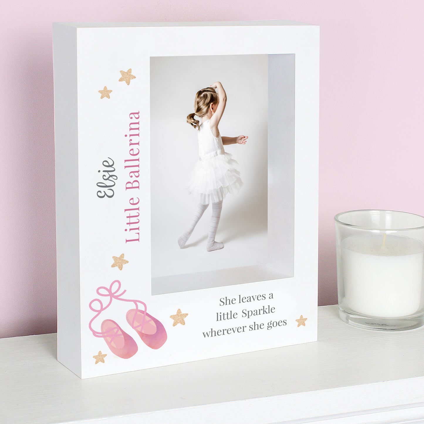 Personalised Swan Lake Ballet 5x7 Box Photo Frame - MK&JD Gifts
