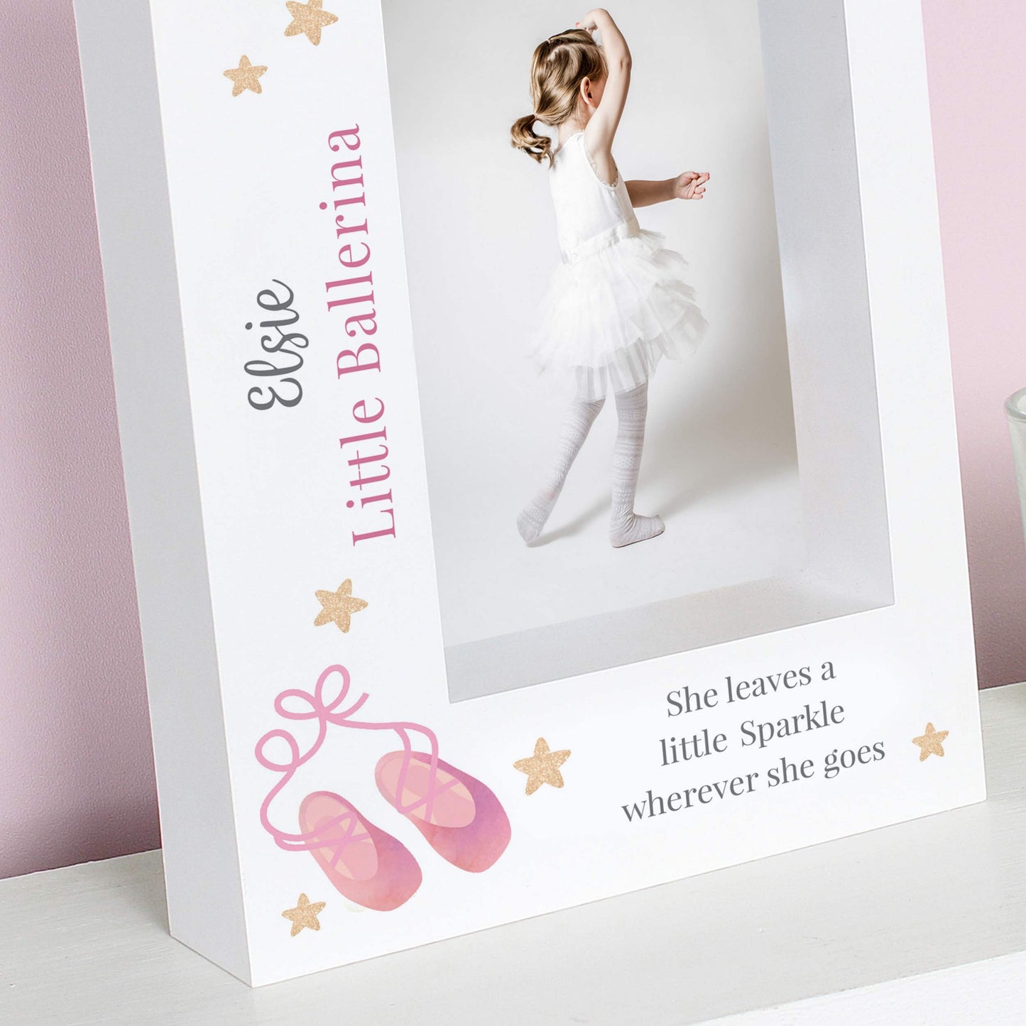 Personalised Swan Lake Ballet 5x7 Box Photo Frame - MK&JD Gifts
