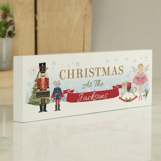 Personalised Nutcracker Wooden Mantel Decoration - MK&JD Gifts