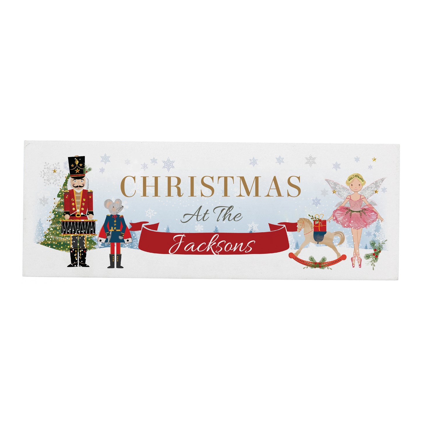 Personalised Nutcracker Wooden Mantel Decoration - MK&JD Gifts