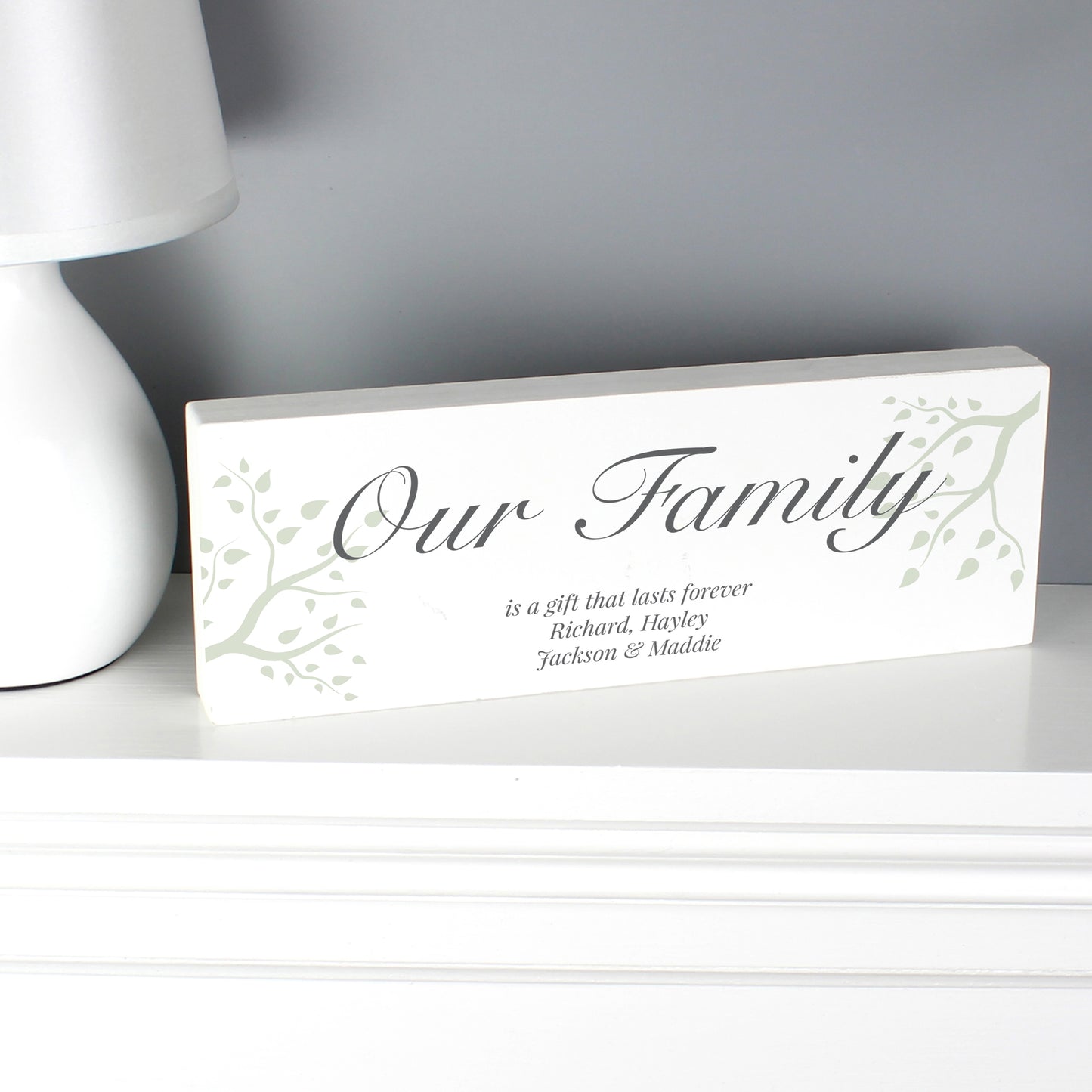 Personalised Branches Wooden Mantel Decoration - MK&JD Gifts