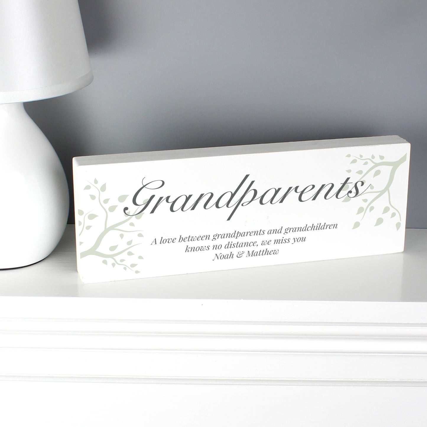 Personalised Branches Wooden Mantel Decoration - MK&JD Gifts