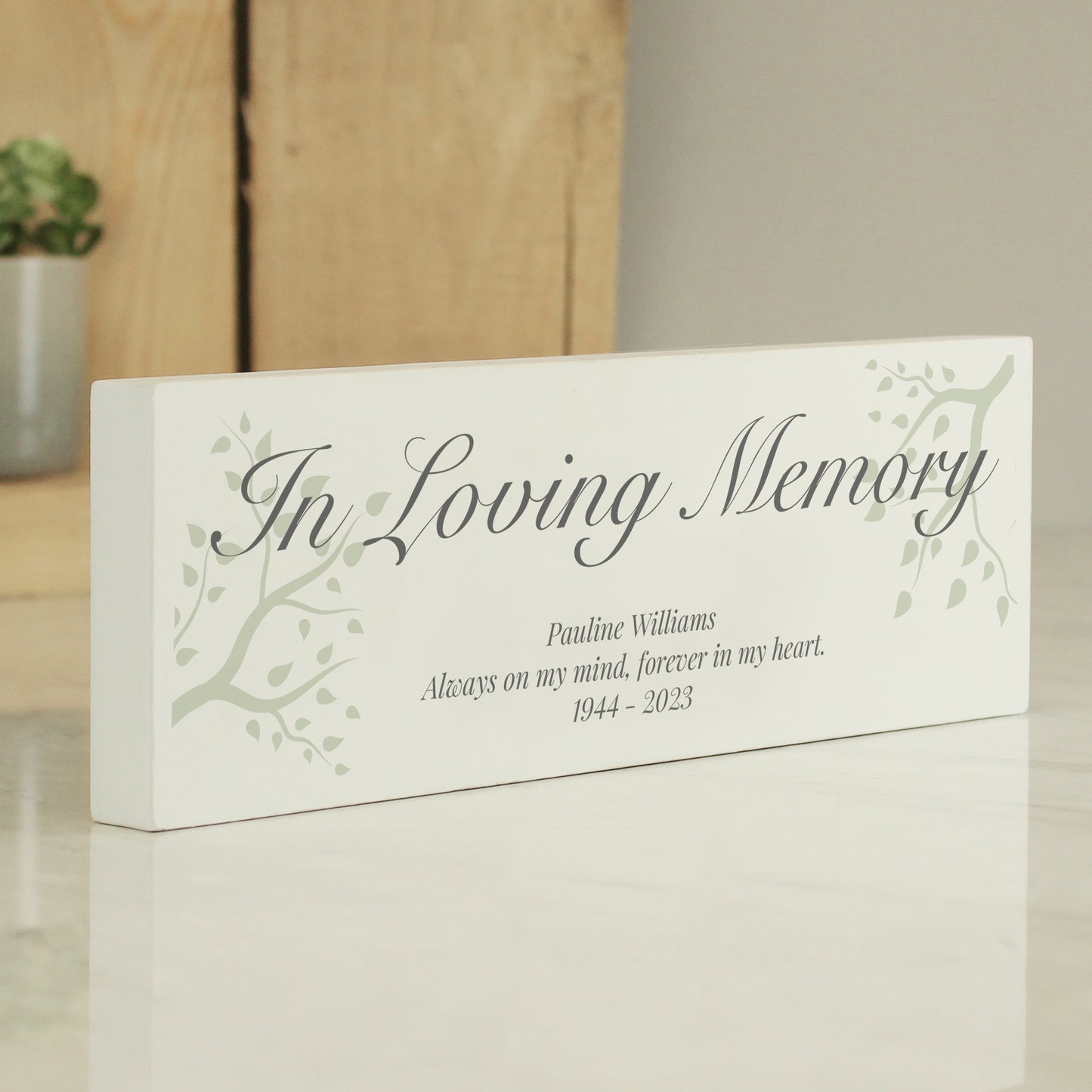 Personalised Branches Wooden Mantel Decoration - MK&JD Gifts