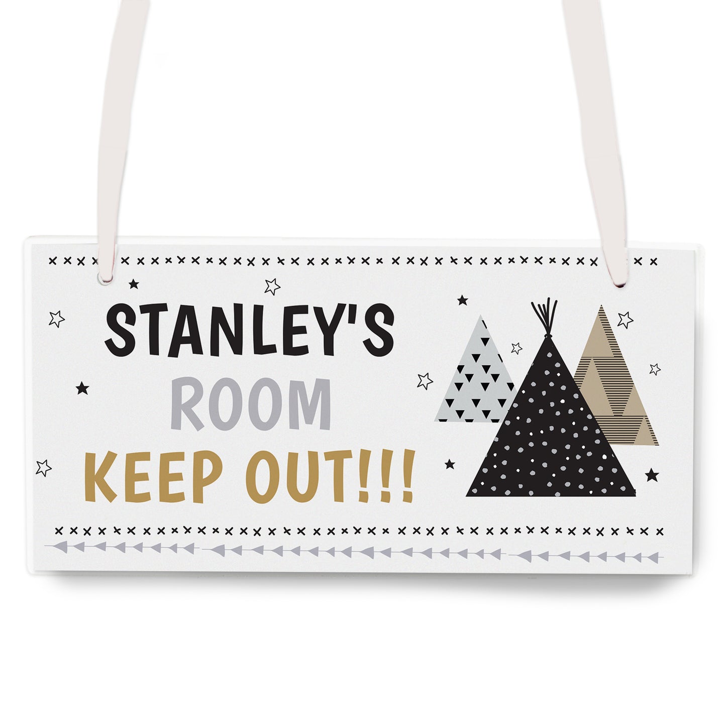 Personalised Wigwam Wooden Sign - MK&JD Gifts