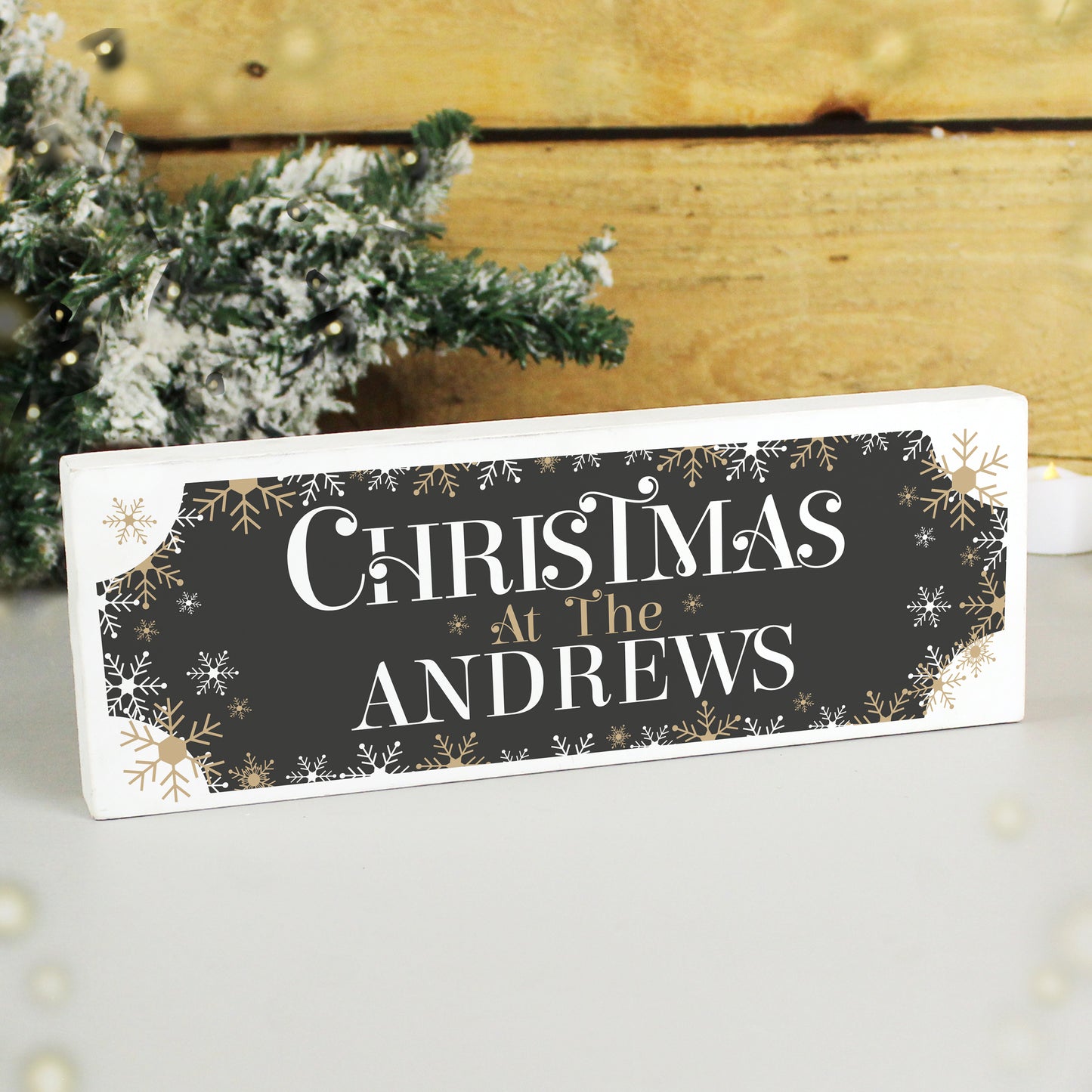 Personalised Family Christmas Wooden Mantel Decoration - MK&JD Gifts