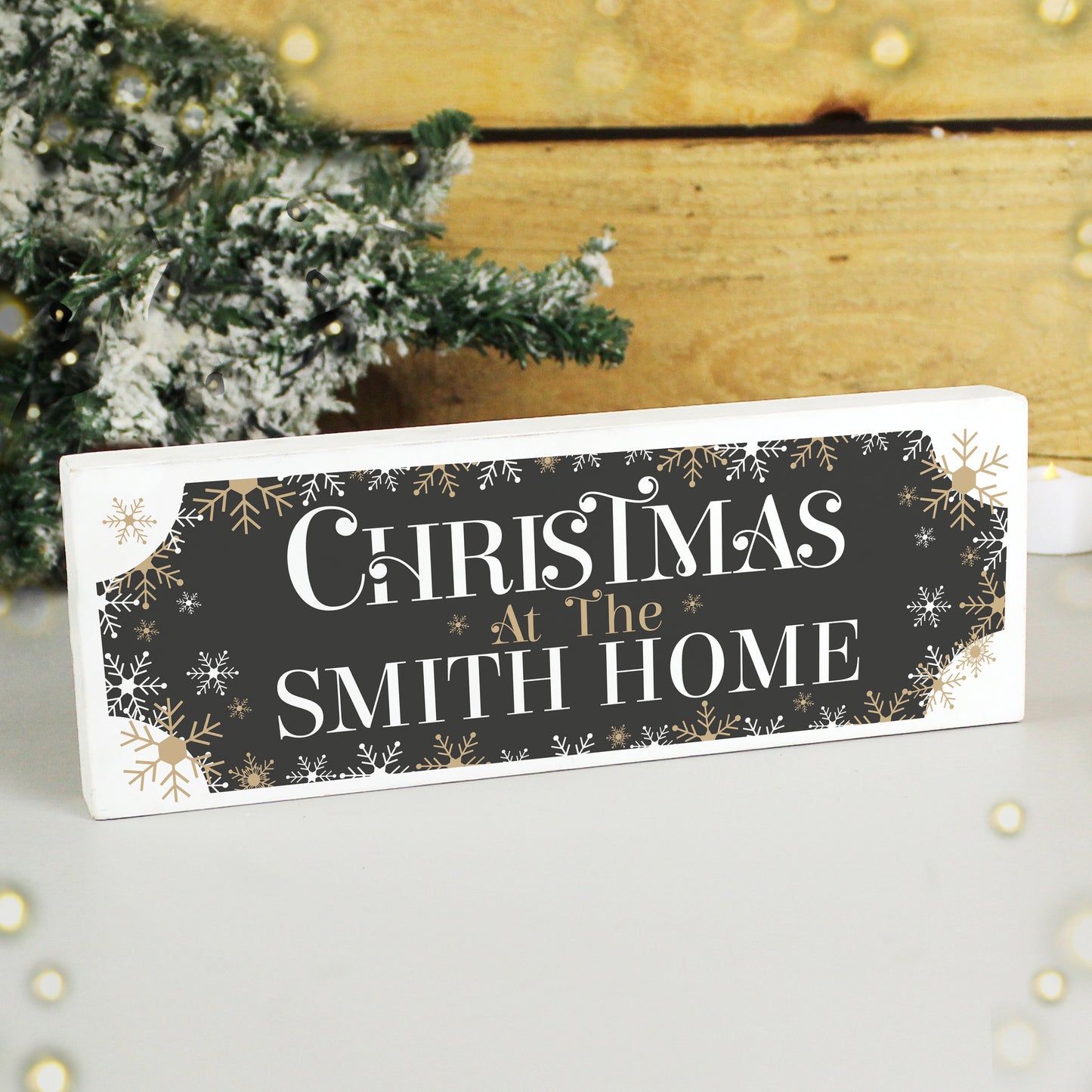 Personalised Family Christmas Wooden Mantel Decoration - MK&JD Gifts