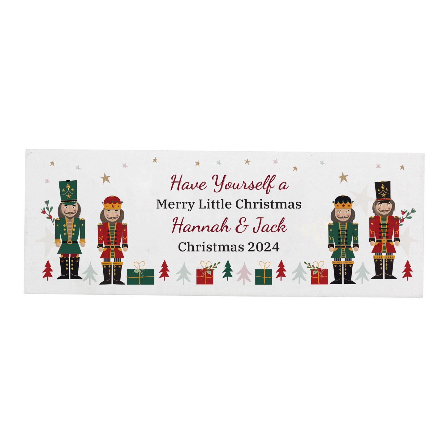 Personalised Christmas Nutcracker Wooden Mantel Decoration - MK&JD Gifts