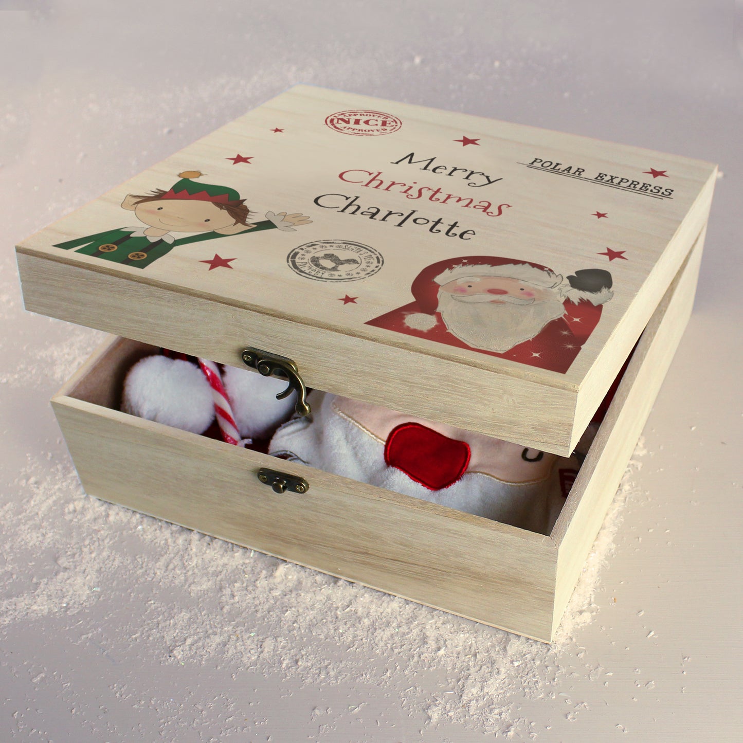 Personalised Wooden Christmas Eve Box - MK&JD Gifts