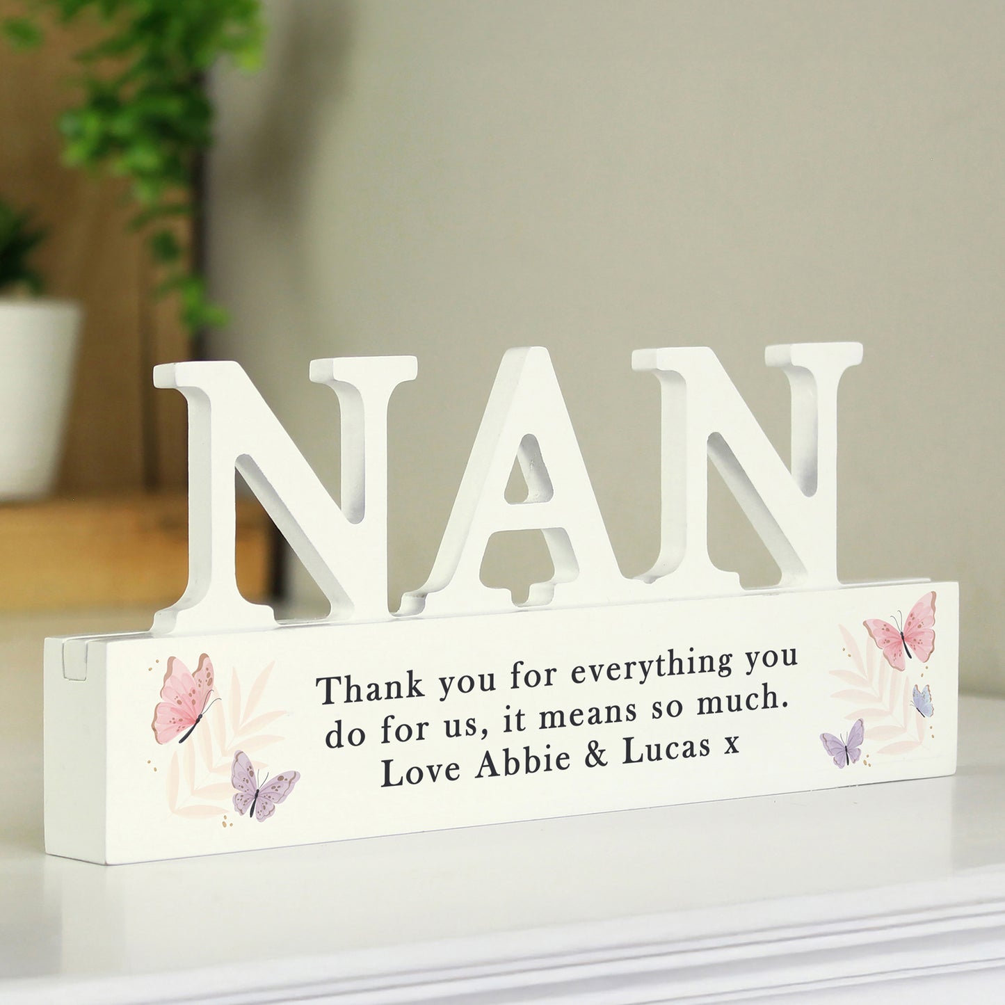 Personalised Butterfly Nan Ornament - MK&JD Gifts