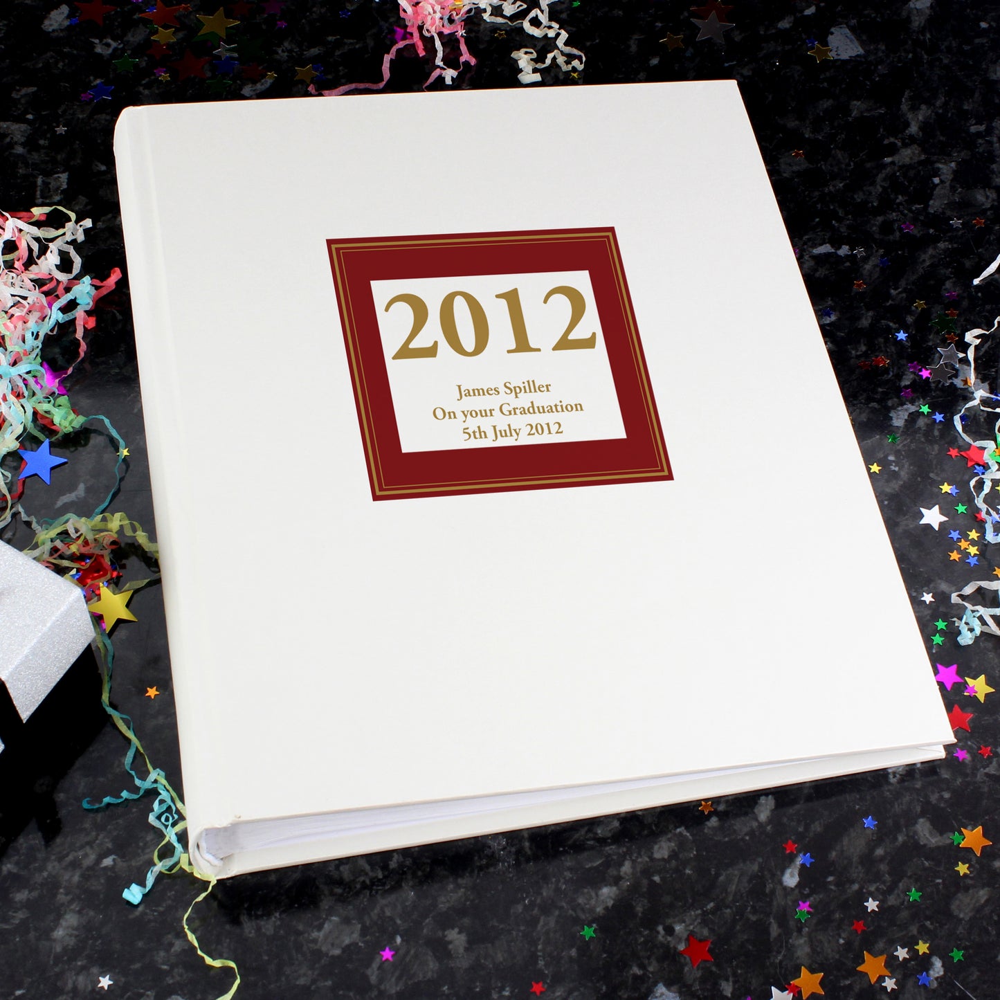 Personalised Red Square Traditional Photo Album - MK&JD Gifts