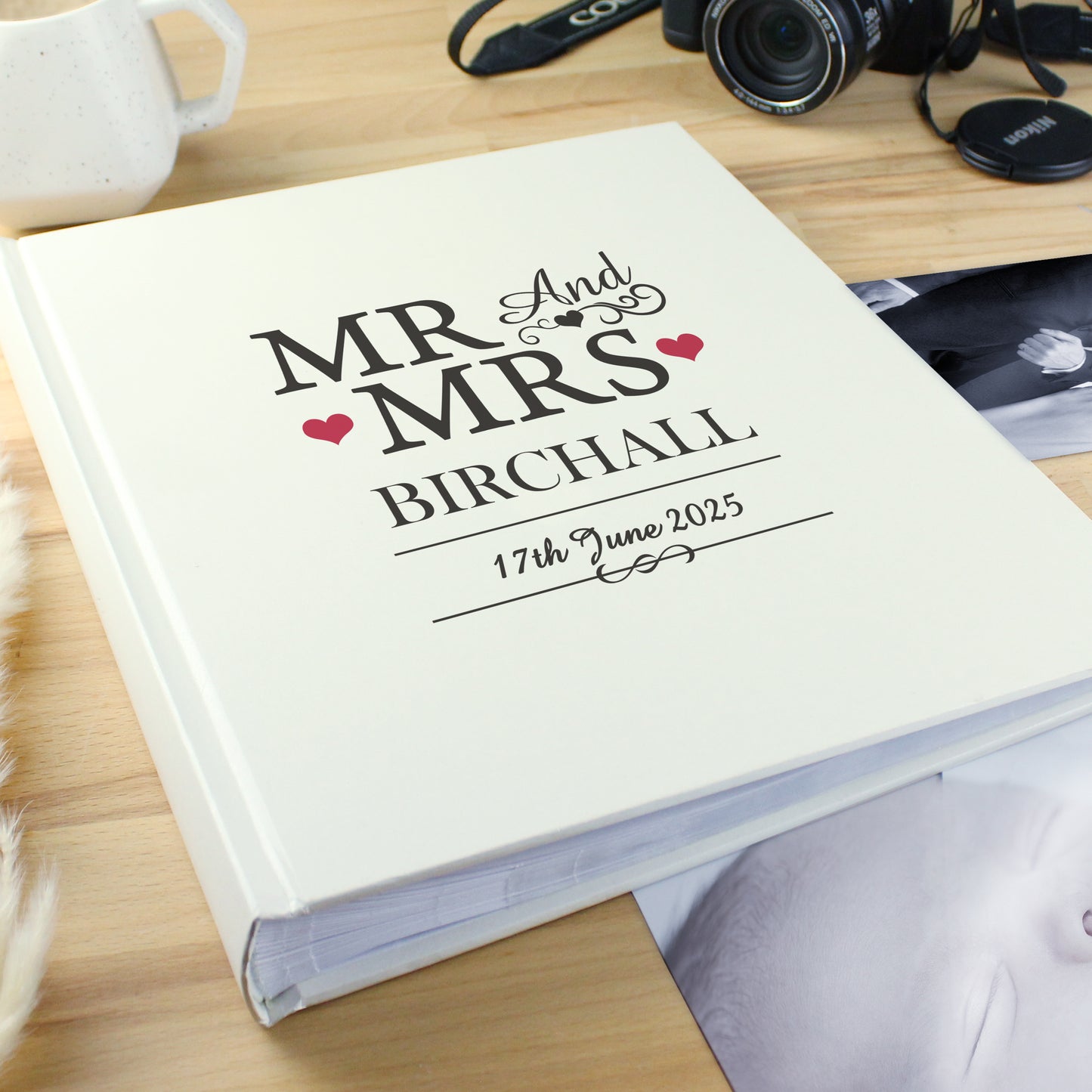 Personalised Mr & Mrs Traditional Photo Album - MK&JD Gifts