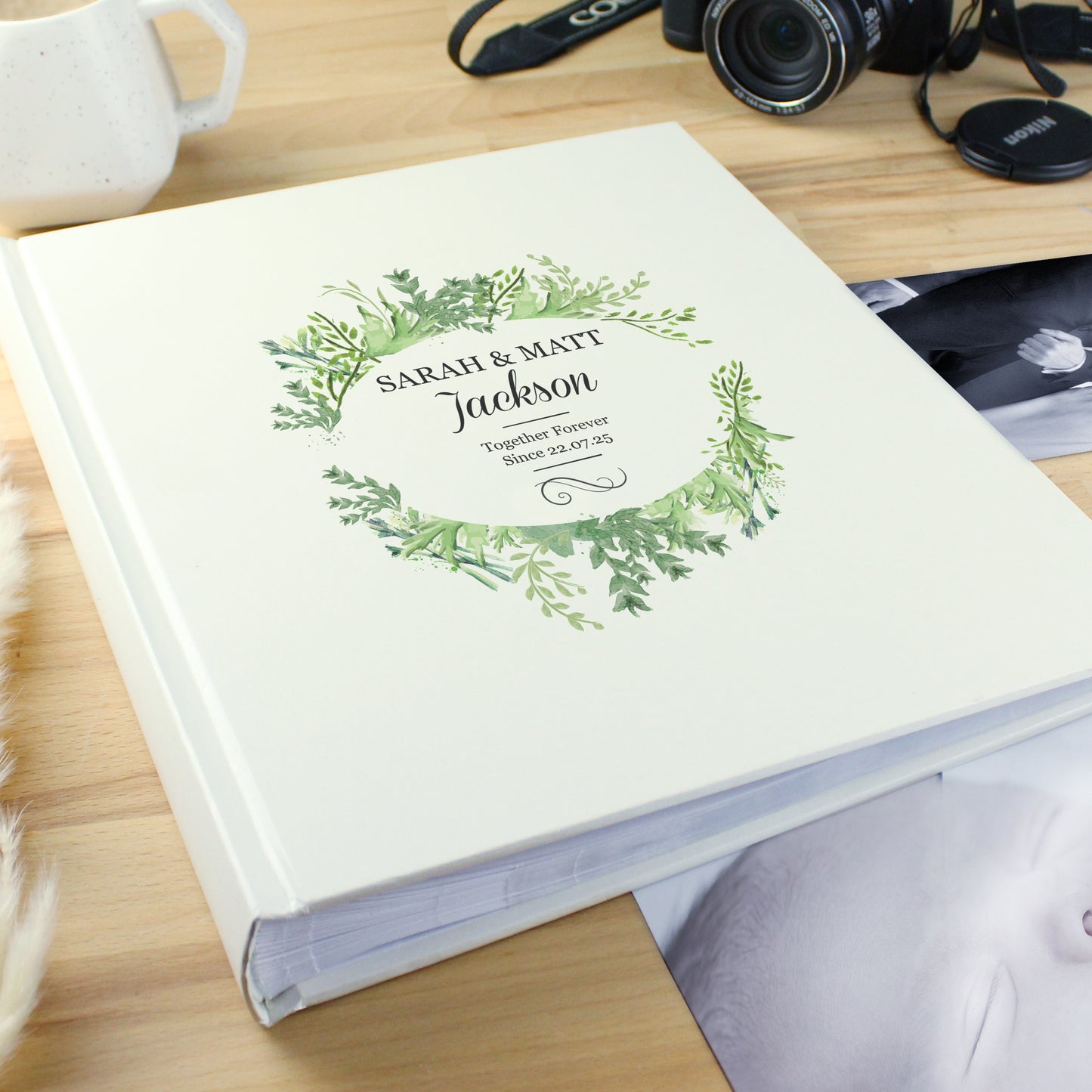 Personalised Fresh Botanical Traditional Photo Album - MK&JD Gifts