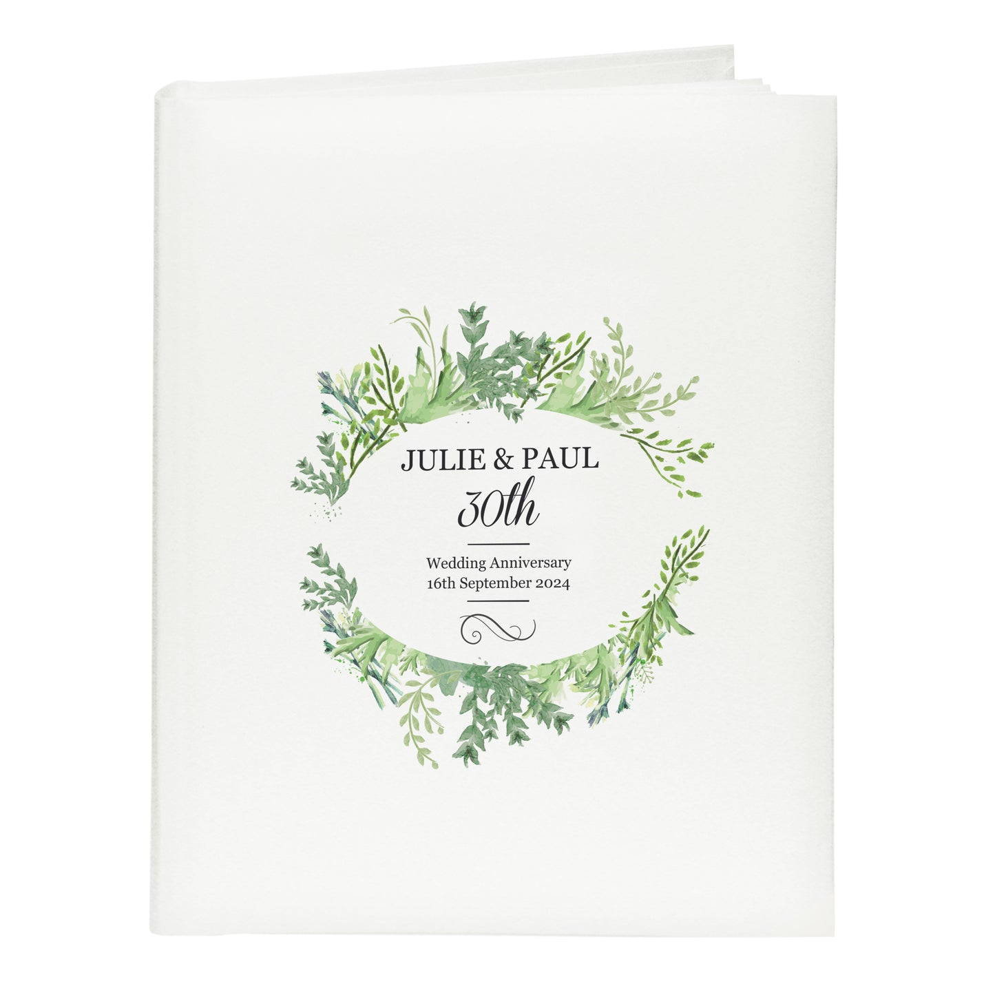 Personalised Fresh Botanical Traditional Photo Album - MK&JD Gifts