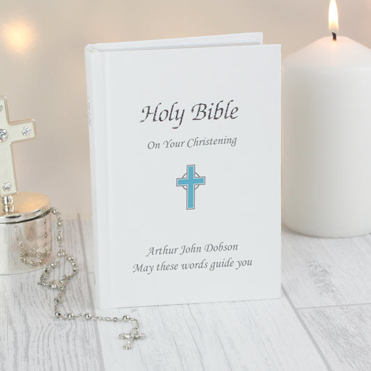 Personalised Blue Cross Bible - MK&JD Gifts