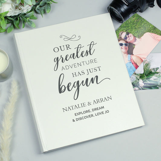 Personalised Our Greatest Adventure Traditional Photo Album - MK&JD Gifts