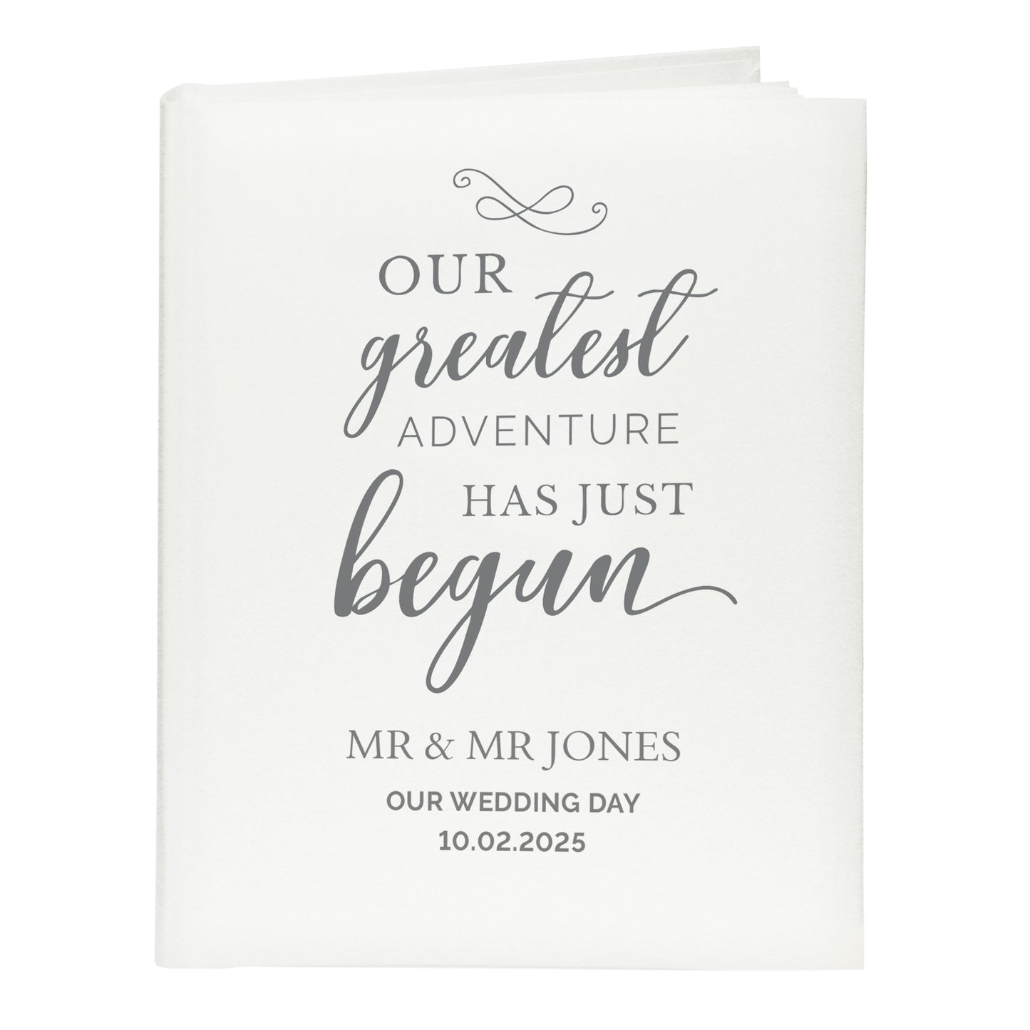 Personalised Our Greatest Adventure Traditional Photo Album - MK&JD Gifts