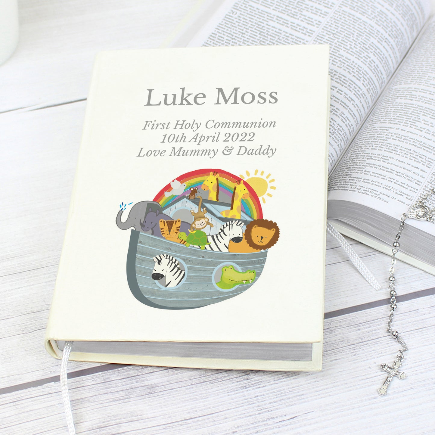 Personalised Noahs Ark Holy Bible - Eco-friendly - MK&JD Gifts