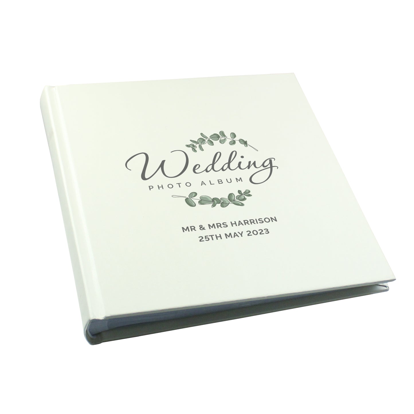 Personalised Wedding Square Photo Album - MK&JD Gifts