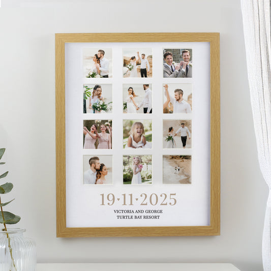 Personalised Special Date Oak Multi Photo Frame - MK&JD Gifts