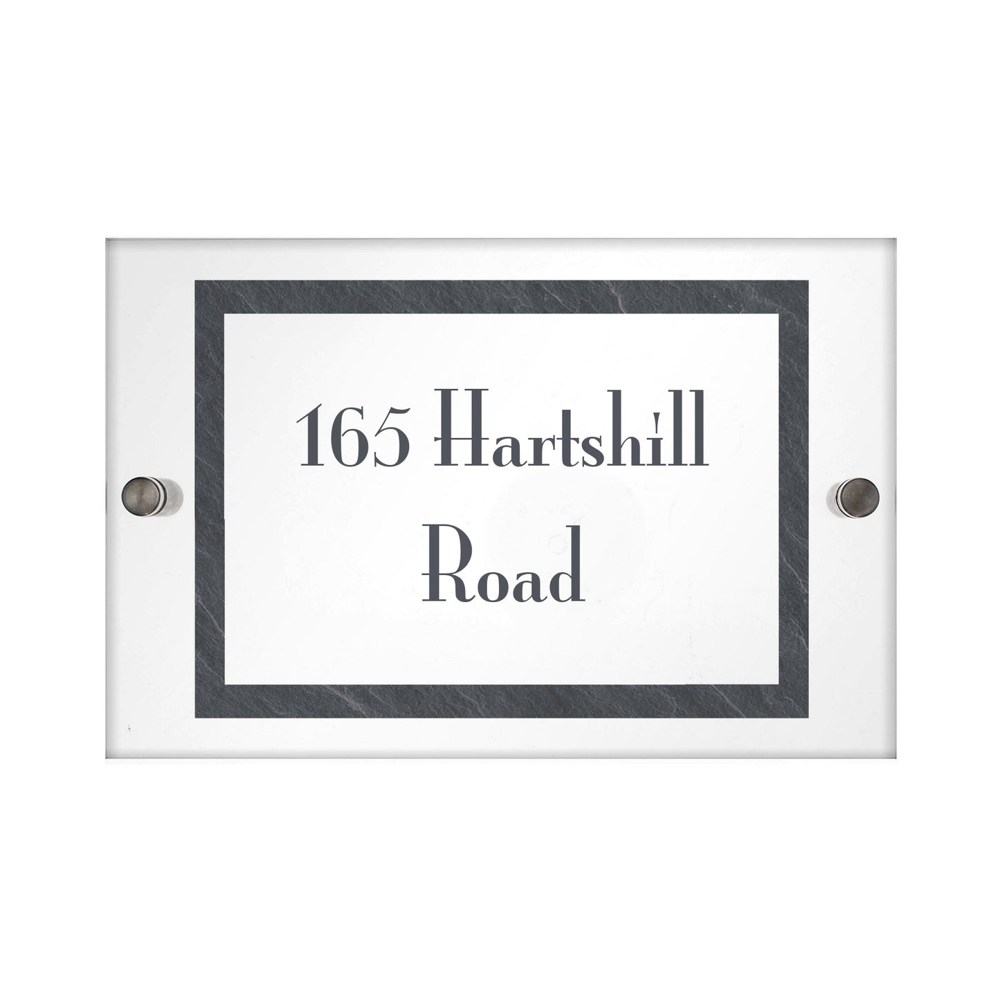 Personalised Slate Effect Acrylic House Sign - MK&JD Gifts
