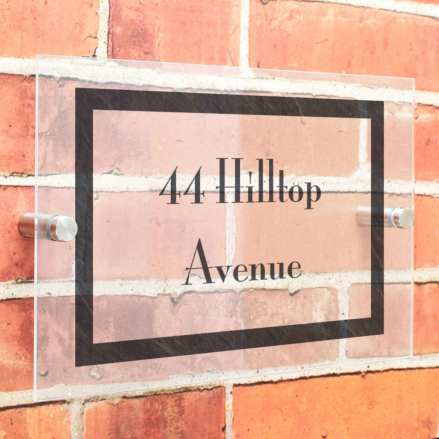 Personalised Slate Effect Acrylic House Sign - MK&JD Gifts