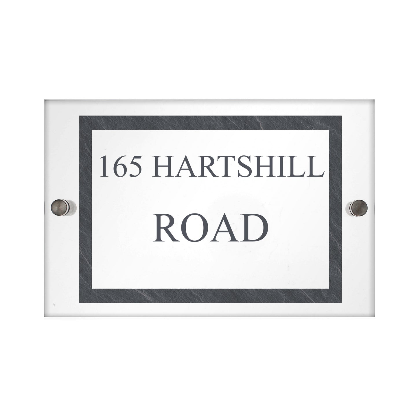 Personalised Slate Effect Acrylic House Sign - MK&JD Gifts