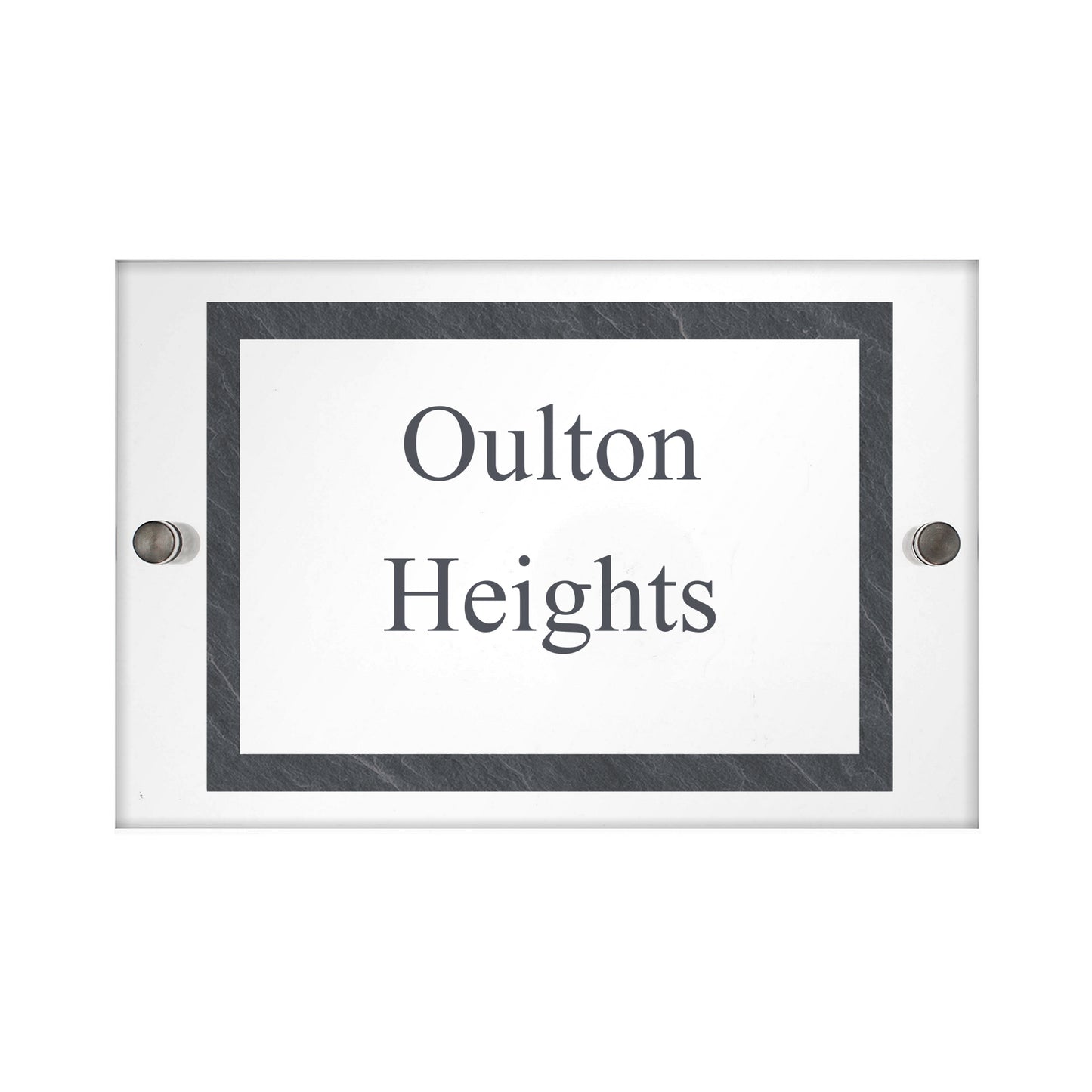 Personalised Slate Effect Acrylic House Sign - MK&JD Gifts