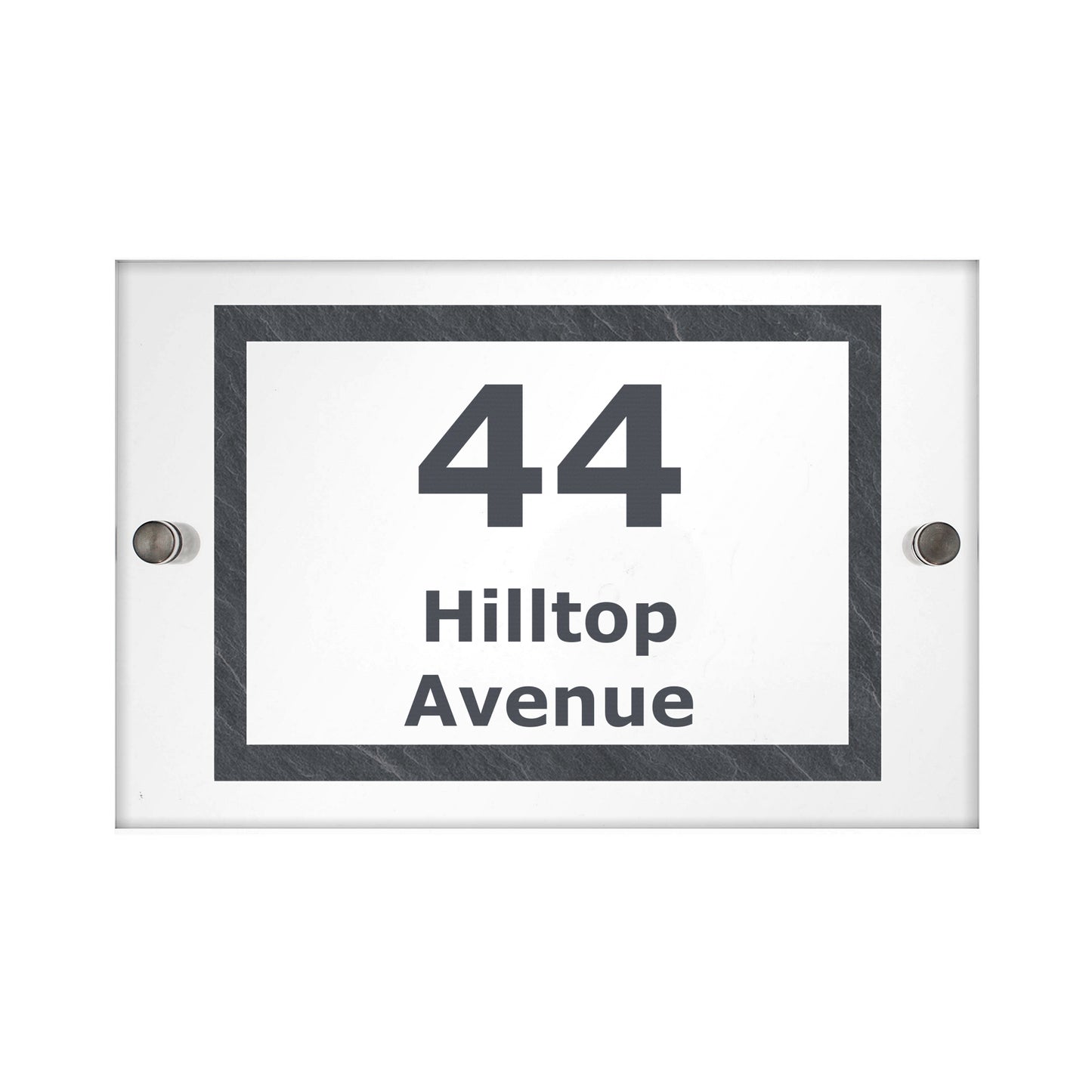 Personalised Marble Acrylic House Sign - MK&JD Gifts